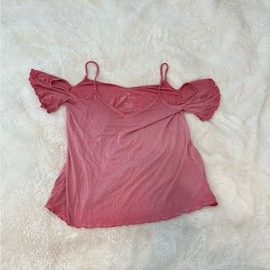 Super soft pink American Eagle tank top shirt, harldy used, great condition-S.